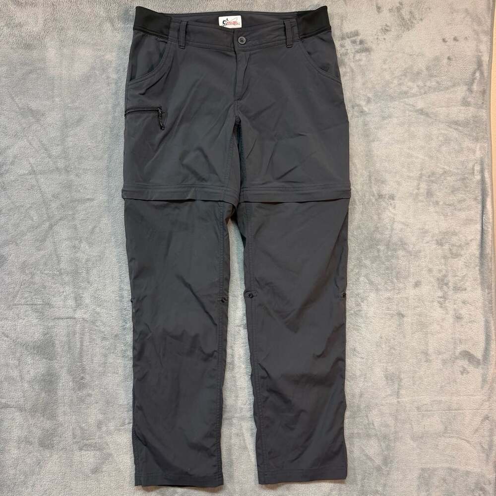 World Wide Sportsman Convertible Pants Size 8 Gray Zip-Off Hiking
